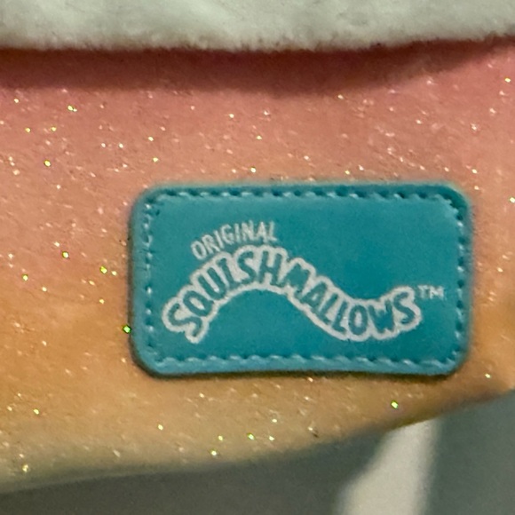 Squishmallows Unicorn Plush Bag - Blue and Pastel - Picture 4 of 5